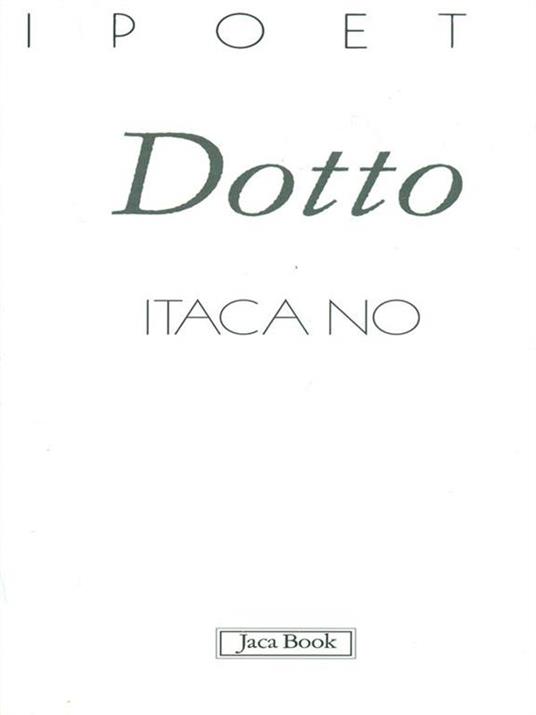 Itaca no - Cristina Dotto - copertina