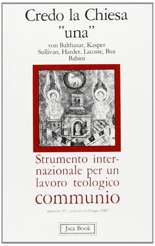Credo Chiesa una - copertina