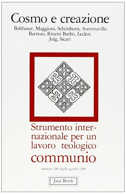 Cosmo e creazione - copertina