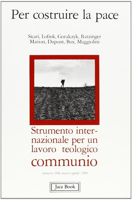 Per costruire la pace - copertina
