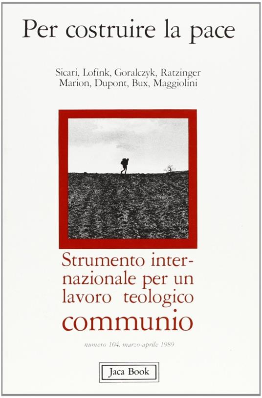 Per costruire la pace - copertina
