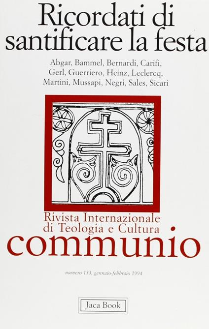 Ricordati di santificare le feste - copertina