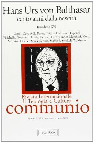 Hans Urs von Balthasar. Cento anni dalla nascita - copertina