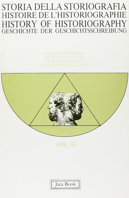 Storia della storiografia. Vol. 30 - copertina