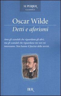 Detti e aforismi - Oscar Wilde - copertina