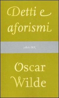 Detti e aforismi - Oscar Wilde - copertina