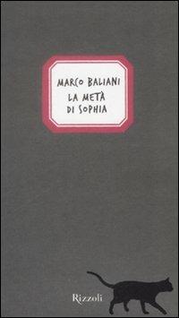 La metà di Sophia - Marco Baliani - copertina