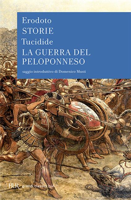 Le storie-La guerra del Peloponneso - Erodoto,Tucidide - copertina