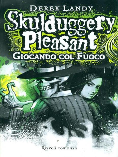 Giocando col fuoco. Skulduggery Pleasant - Derek Landy - copertina