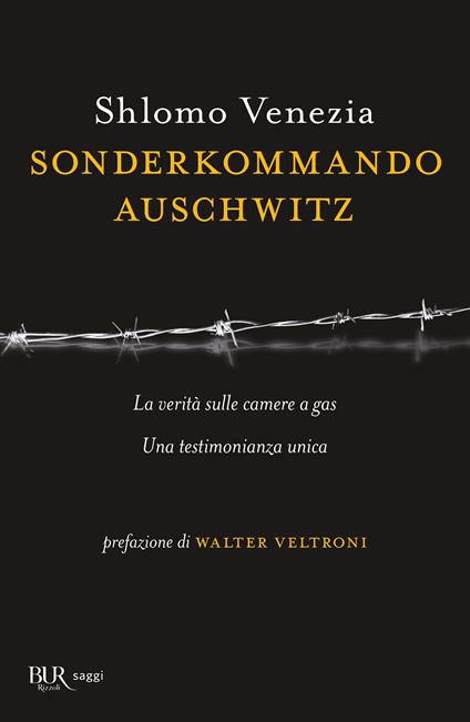 Sonderkommando Auschwitz - Shlomo Venezia - copertina