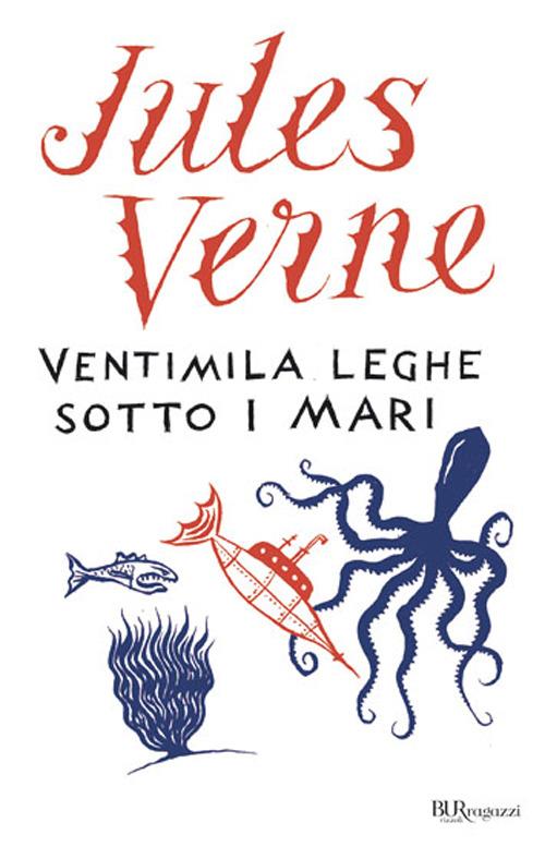 Ventimila leghe sotto i mari - Jules Verne - copertina