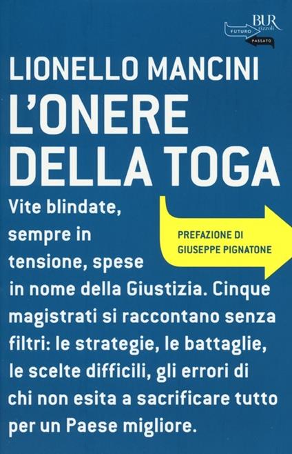 L'onere della toga - Lionello Mancini - copertina