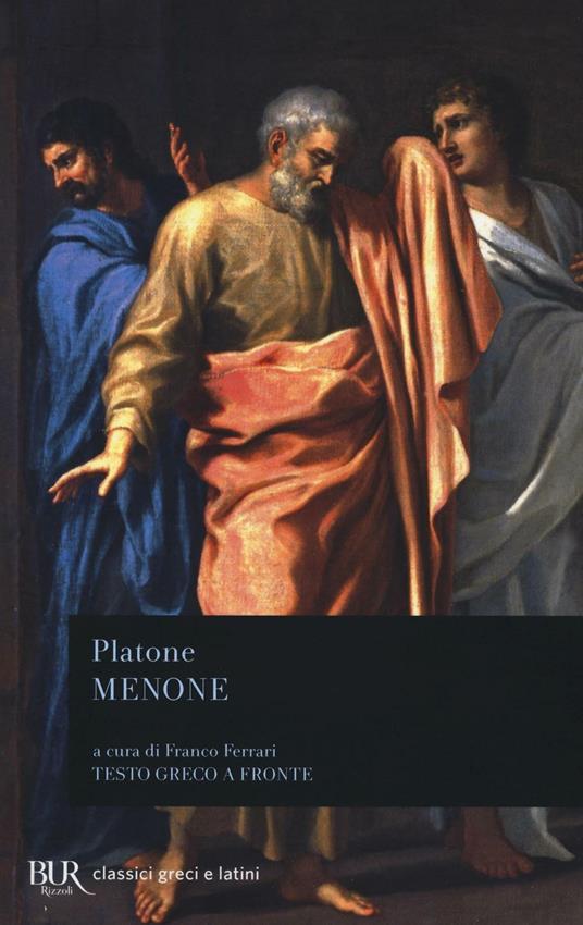 Menone. Testo greco a fronte - Platone - copertina