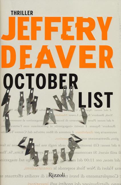 October List - Jeffery Deaver - copertina