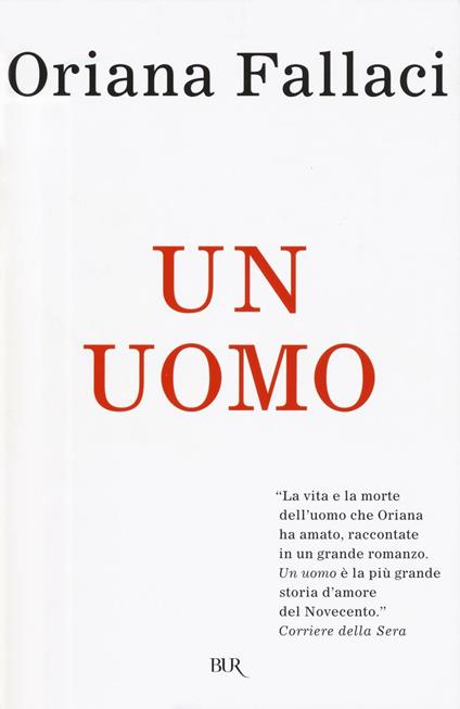 Un uomo - Oriana Fallaci - copertina