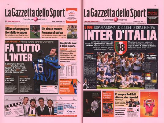 La leggenda della grande Inter nelle pagine de «La Gazzetta dello Sport». Le emozioni, i protagonisti, le sfide. Ediz. illustrata - 3