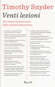Venti lezioni. Per salvare la democrazia dalle malattie della politica