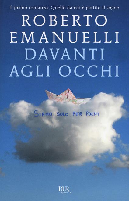 Davanti agli occhi - Roberto Emanuelli - copertina