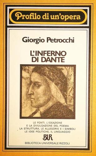 L'inferno di Dante - Giorgio Petrocchi - copertina