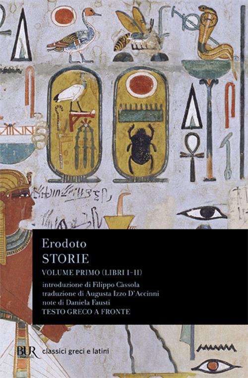 Storie. Testo greco a fronte. Vol. 1: Libri 1º-2º - Erodoto - copertina