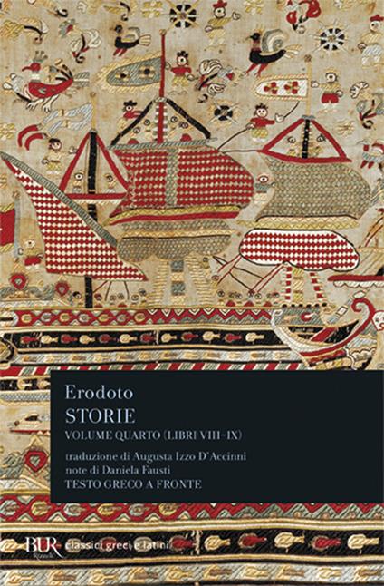 Storie. Testo greco a fronte. Vol. 4: Libri 8º-9º - Erodoto - copertina