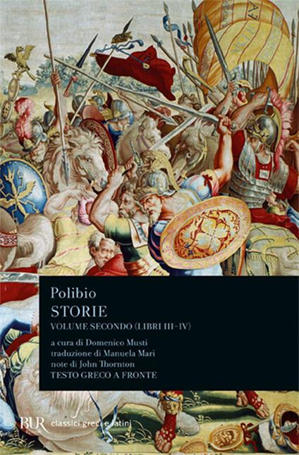 Storie. Testo greco a fronte. Vol. 2: Libri III-IV - Polibio - copertina