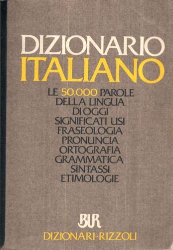 Dizionario di italiano - copertina