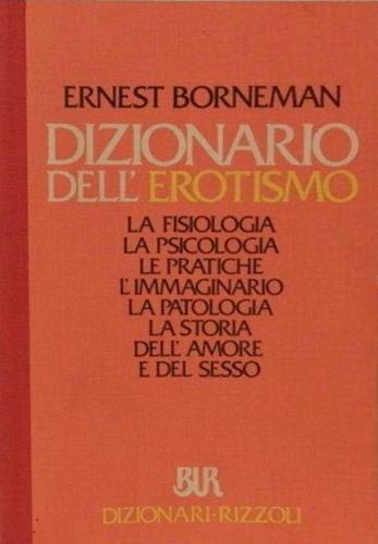 Dizionario dell'erotismo - Ernst Bornemann - copertina