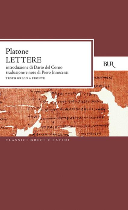 Lettere - Platone - copertina