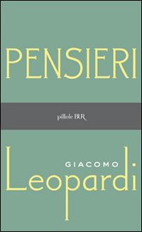 Pensieri - Giacomo Leopardi - copertina