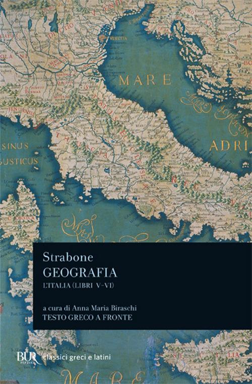 Geografia. L'Italia. Libri 5º-6º - Strabone - copertina