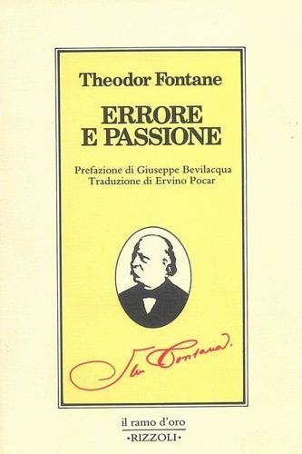 Errore e passione - Theodor Fontane - copertina