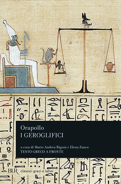 I geroglifici. Testo greco a fronte - Orapollo - copertina