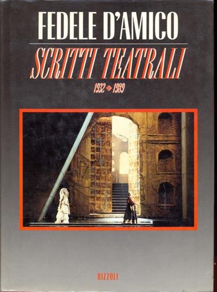Scritti teatrali - Fedele D'Amico - copertina