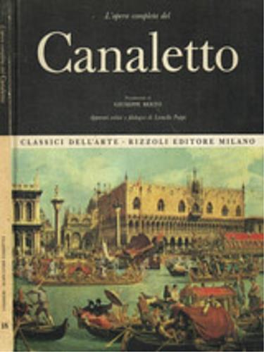 Canaletto - Lionello Puppi,Giuseppe Berto - copertina