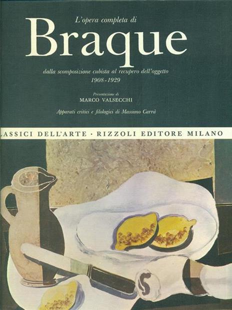 Braque - Massimo Carrà,Marco Valsecchi - copertina