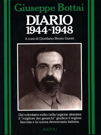 Diario 1944-1948 - Giuseppe Bottai - copertina