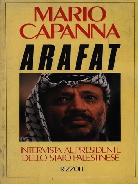 Arafat - Mario Capanna - copertina