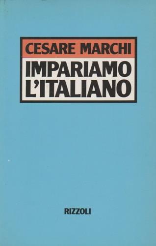 Impariamo l'italiano - Cesare Marchi - copertina