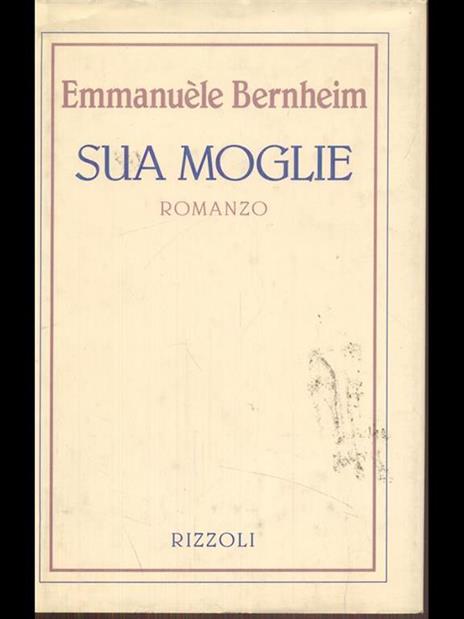 Sua moglie - Emmanuèle Bernheim - copertina