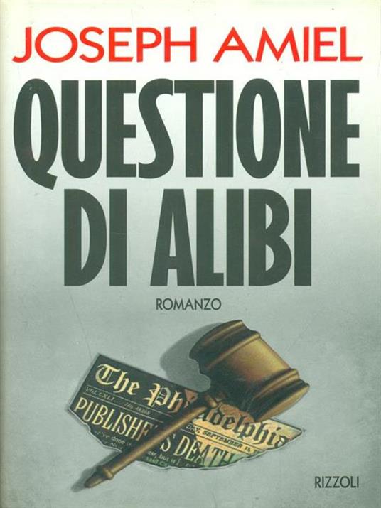 Questione di alibi - Joseph Amiel - copertina