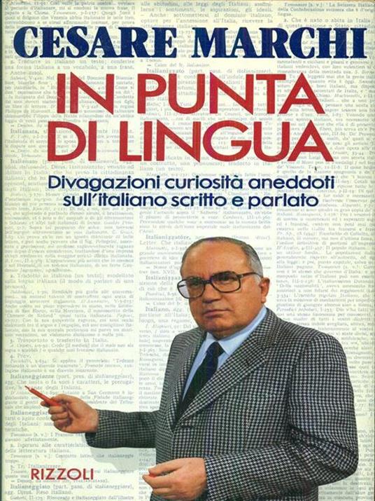 In punta di lingua - Cesare Marchi - copertina