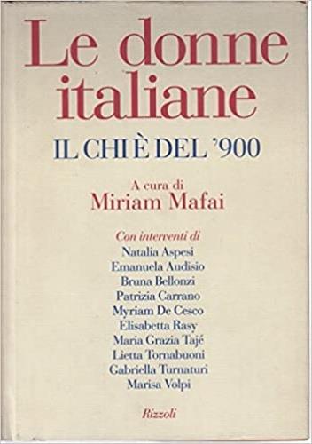 Chi è delle donne italiane del Novecento - Miriam Mafai - copertina