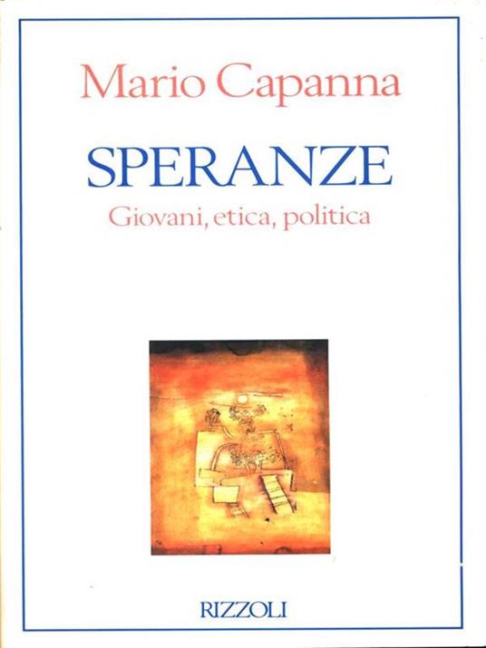 Speranze - Mario Capanna - copertina
