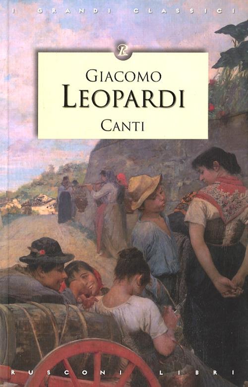 Canti - Giacomo Leopardi - copertina