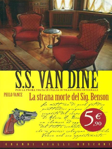 Strana morte del Sig. Benson - S. S. Van Dine - copertina