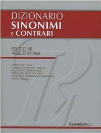 Dizionario dei sinonimi e contrari - copertina