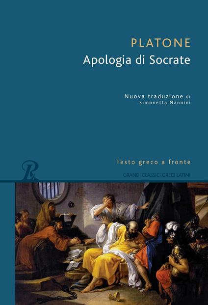 L'apologia di Socrate. Testo greco a fronte - Platone - copertina