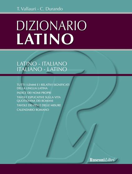 Dizionario di latino - copertina