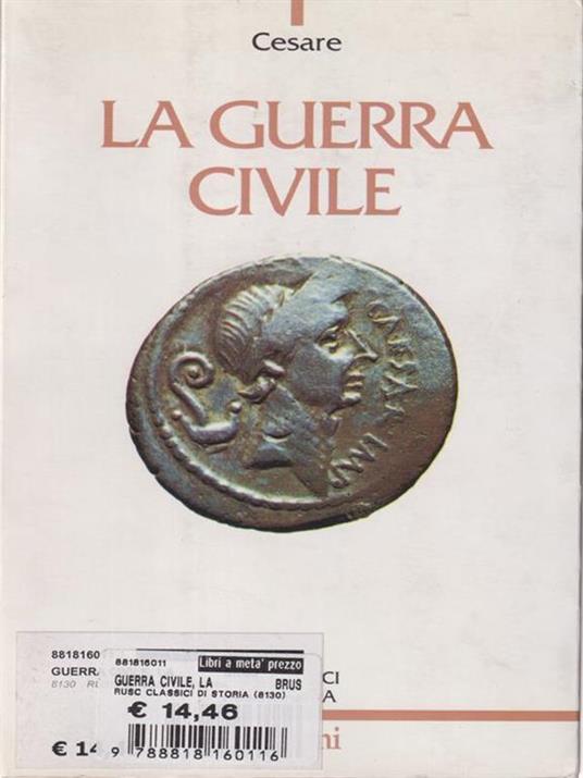 La guerra civile - Gaio Giulio Cesare - copertina